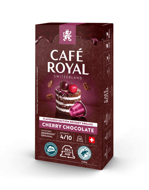 Café Royal Cherry Chocolate – Kapseln für Nespresso – Lungo, Intensität 4, 100 Kapseln