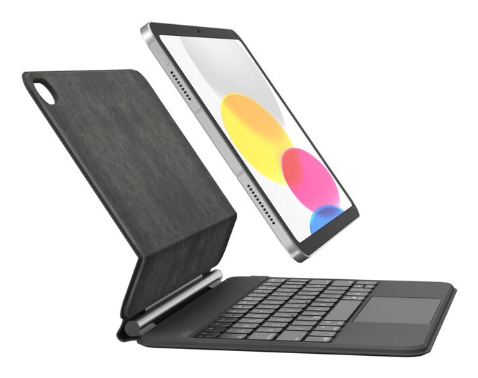 Belkin Tastatur-Case für iPad 10,9" (10. Gen.) – Bluetooth, QWERTZ (CH), mit Trackpad – Schwarz