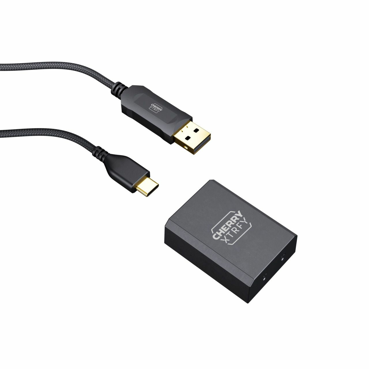 CHERRY XTRFY M64 Pro – Gaming-Maus – Kabellos (2,4 GHz), 26000 DPI, Schwarz/Silber