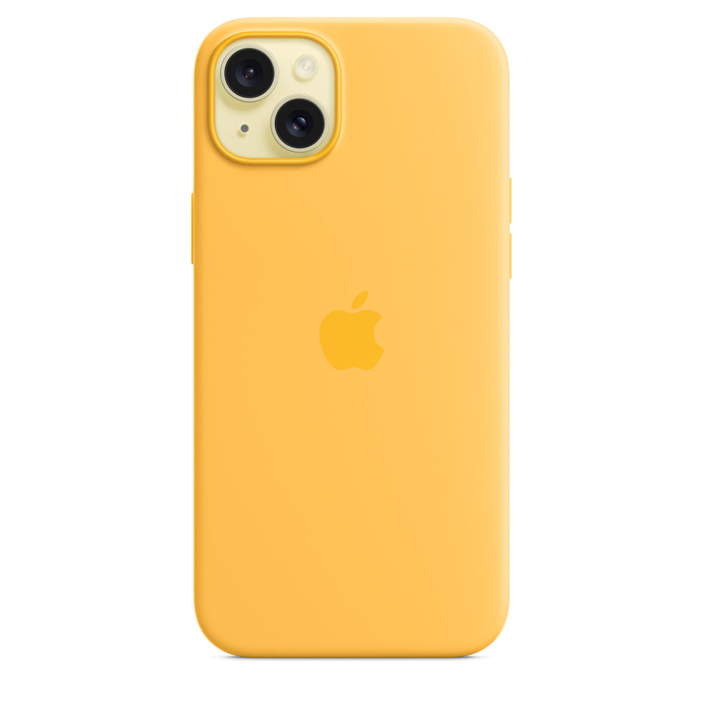 Apple Backcover – für Apple iPhone 15 Plus – gelb – Silikon, MagSafe-kompatibel