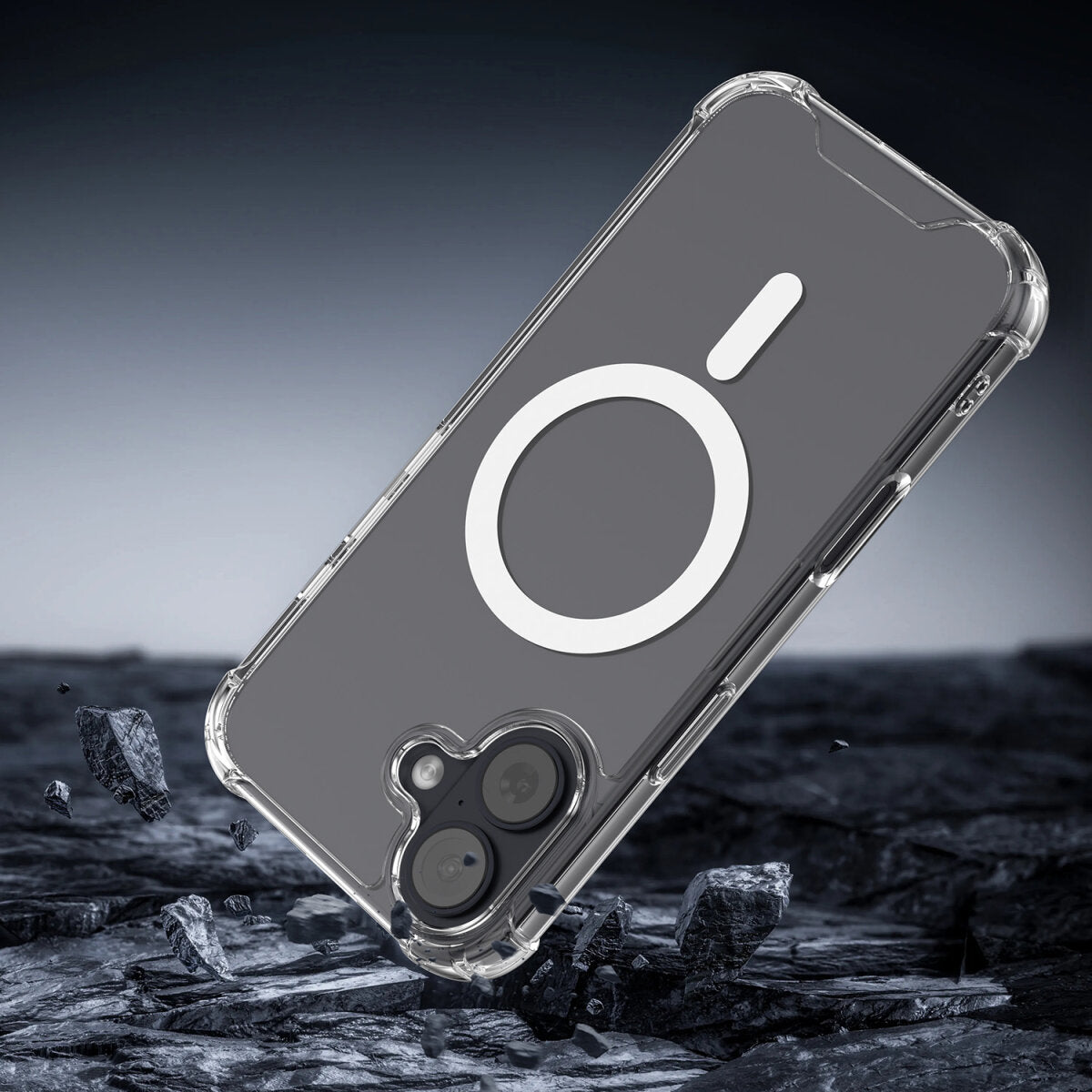 4smarts Ibiza Backcover – für Apple iPhone 17, MagSafe, PC+TPU, Transparent