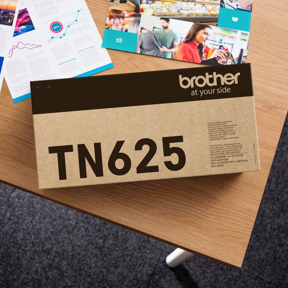 Brother TN-625BK Schwarz Toner – 3'000 Seiten – für Brother HL-L8430CDW/HL-L8570CDW/MFC-L8730CDW und andere