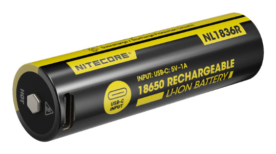 Nitecore 18650 Akku, Li-Ion, 3600 mAh, 3,6 V – 1 Stk.