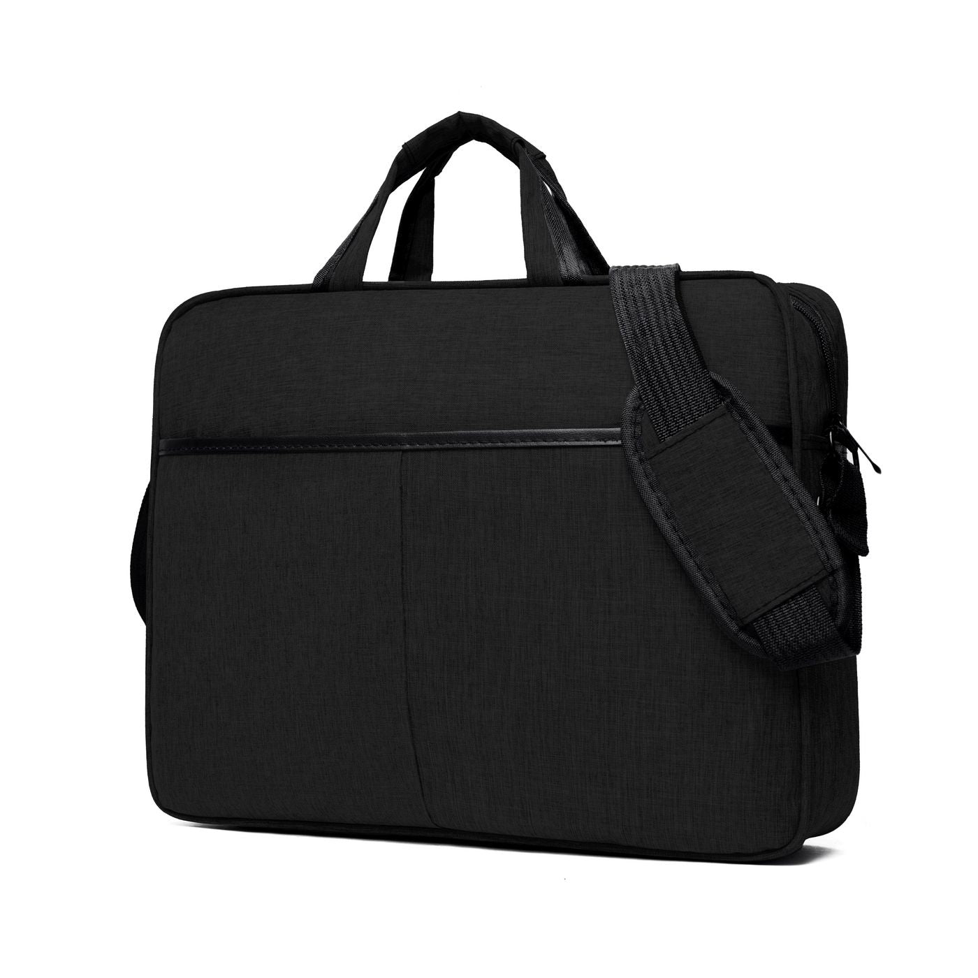 eSTUFF Notebook-Tasche für Notebooks bis 16" – Schultergurt, Trolley-Haltegurt – Schwarz