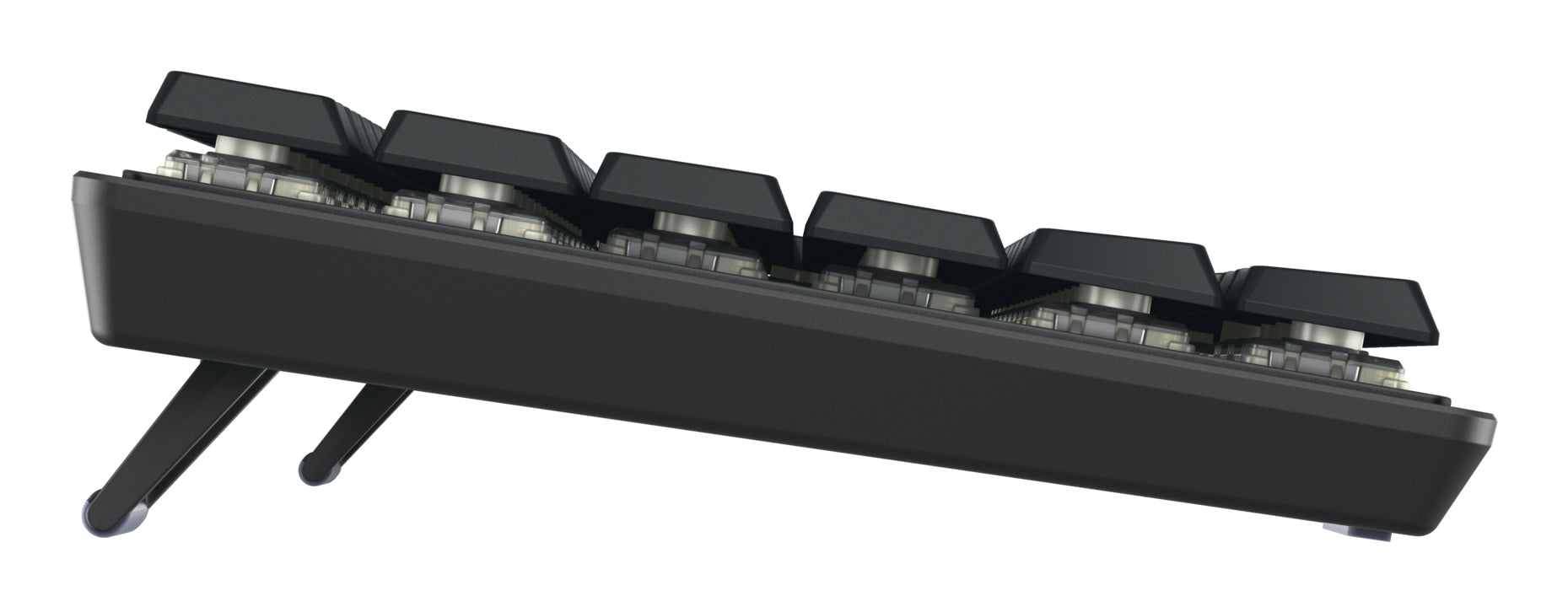 CHERRY KW 550 MX LP – Tastatur, kabelgebunden (USB-C), kabellos (Bluetooth), DE-Layout (DE) – für Windows