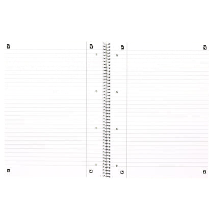 Oxford Collegeblock A4+, liniert, Spiralbindung, Karton, 80 Blatt, 4-fach gelocht, perforiert – hellgrün
