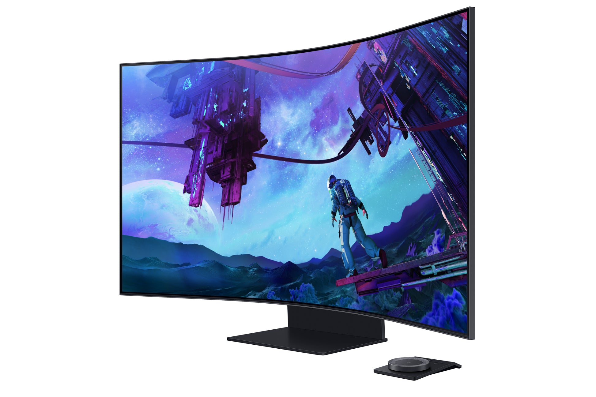 Samsung Odyssey Ark G97NC – Monitor, 55", VA, Mini-LED, 165 Hz, 600 cd/m², Tizen, Schwarz