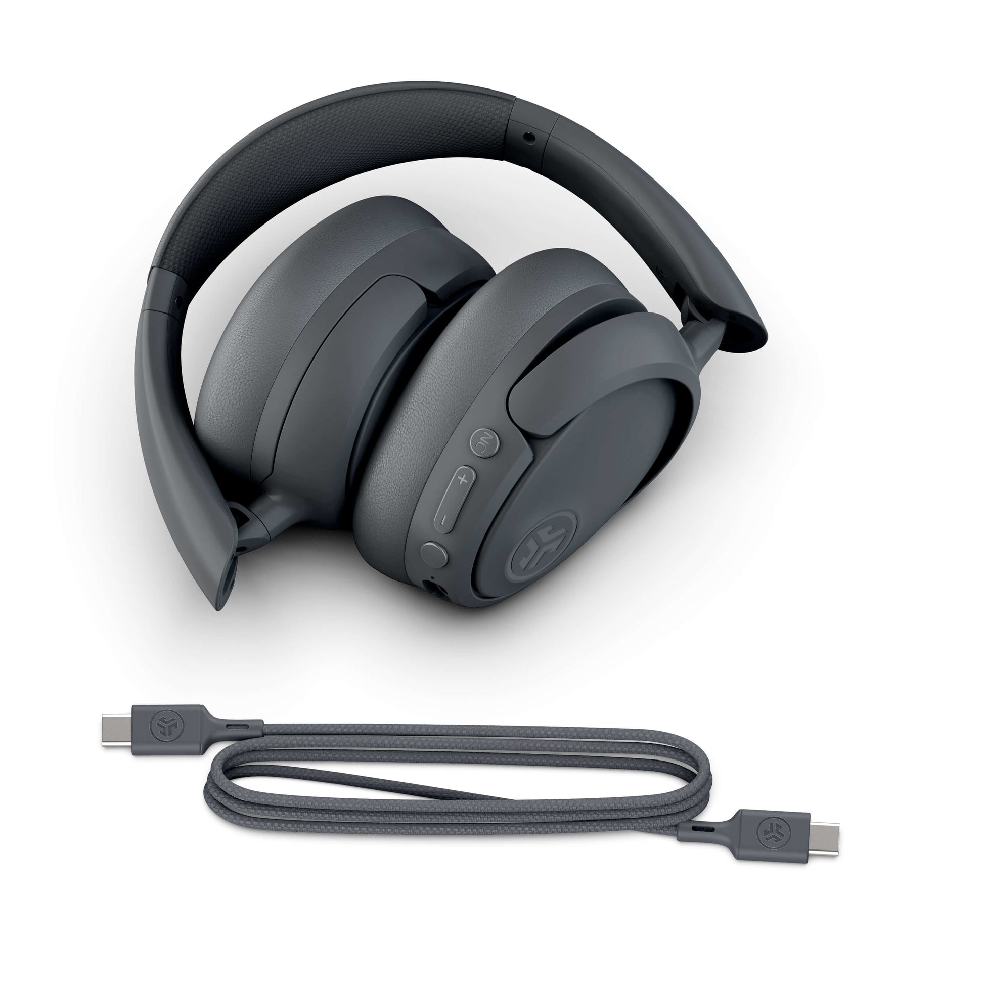 JLab JBuds Lux – Over-Ear Bluetooth ANC Kopfhörer – Graphit – bis 70 h (bis 40 h mit ANC)