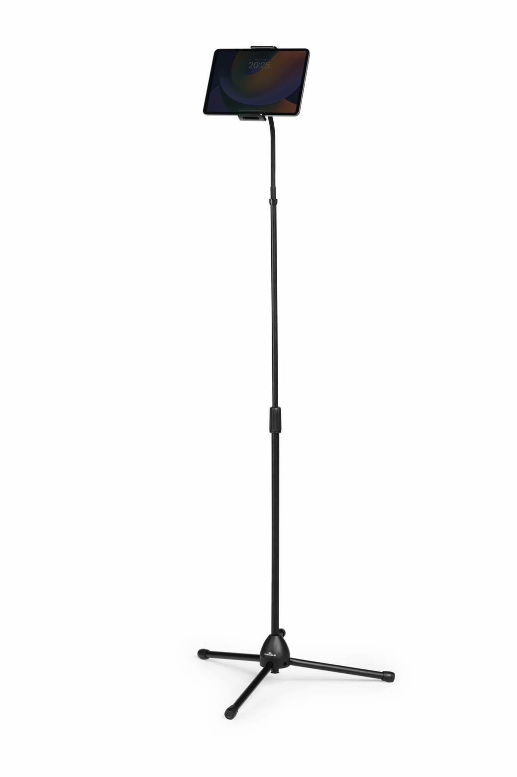Durable Tablet-Bodenständer – höhenverstellbar, 360° drehbar – Metall/Kunststoff, schwarz – TWIST FLOOR