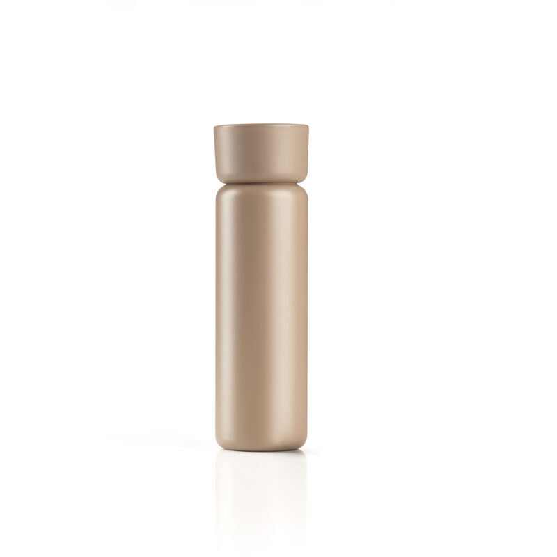 Zone Denmark Singles Isolierflasche 650 ml – Doppelwandig 12 h Heiss, Edelstahl, Braun