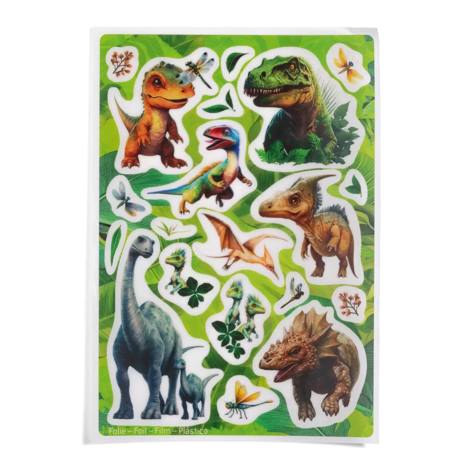 HERMA Schmucketiketten Dino World – 20 Stück – permanent – mehrfarbig