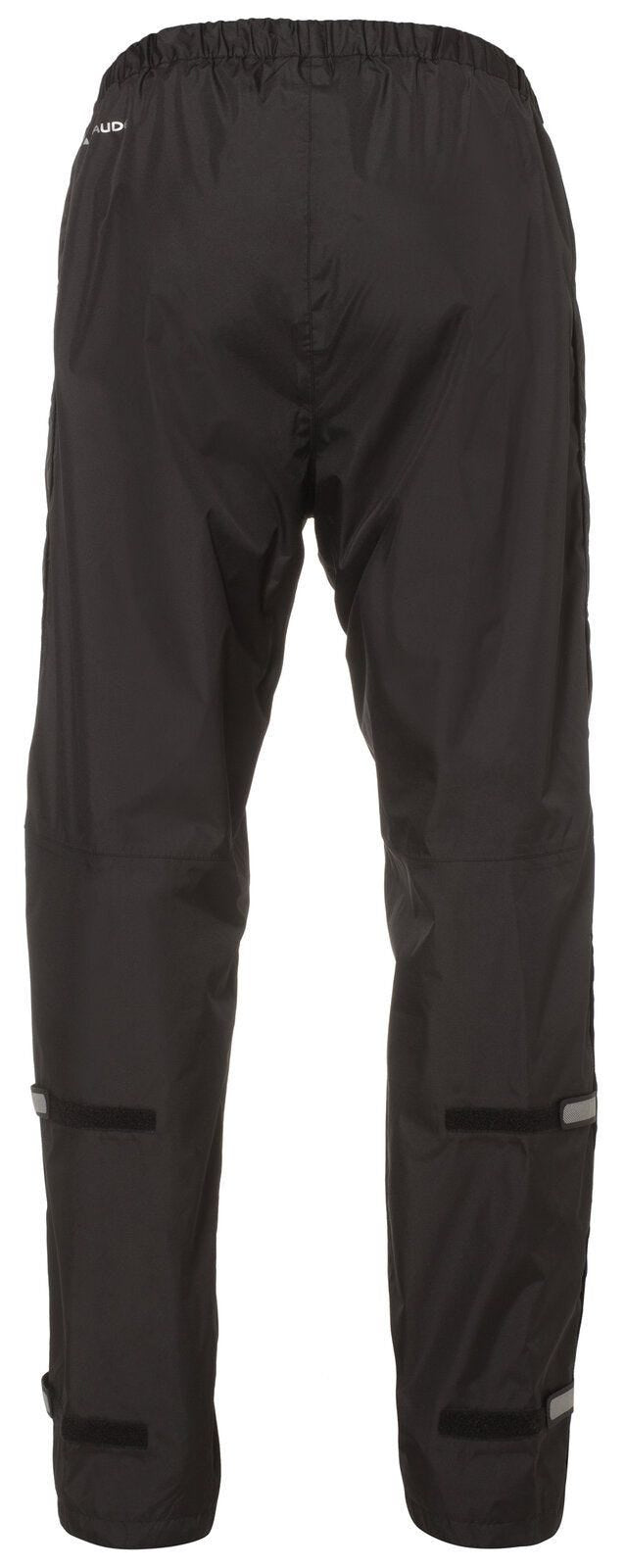 VAUDE Velohose – XXL – Schwarz, Polyester, wasserfest, winddicht, atmungsaktiv, reflektierend