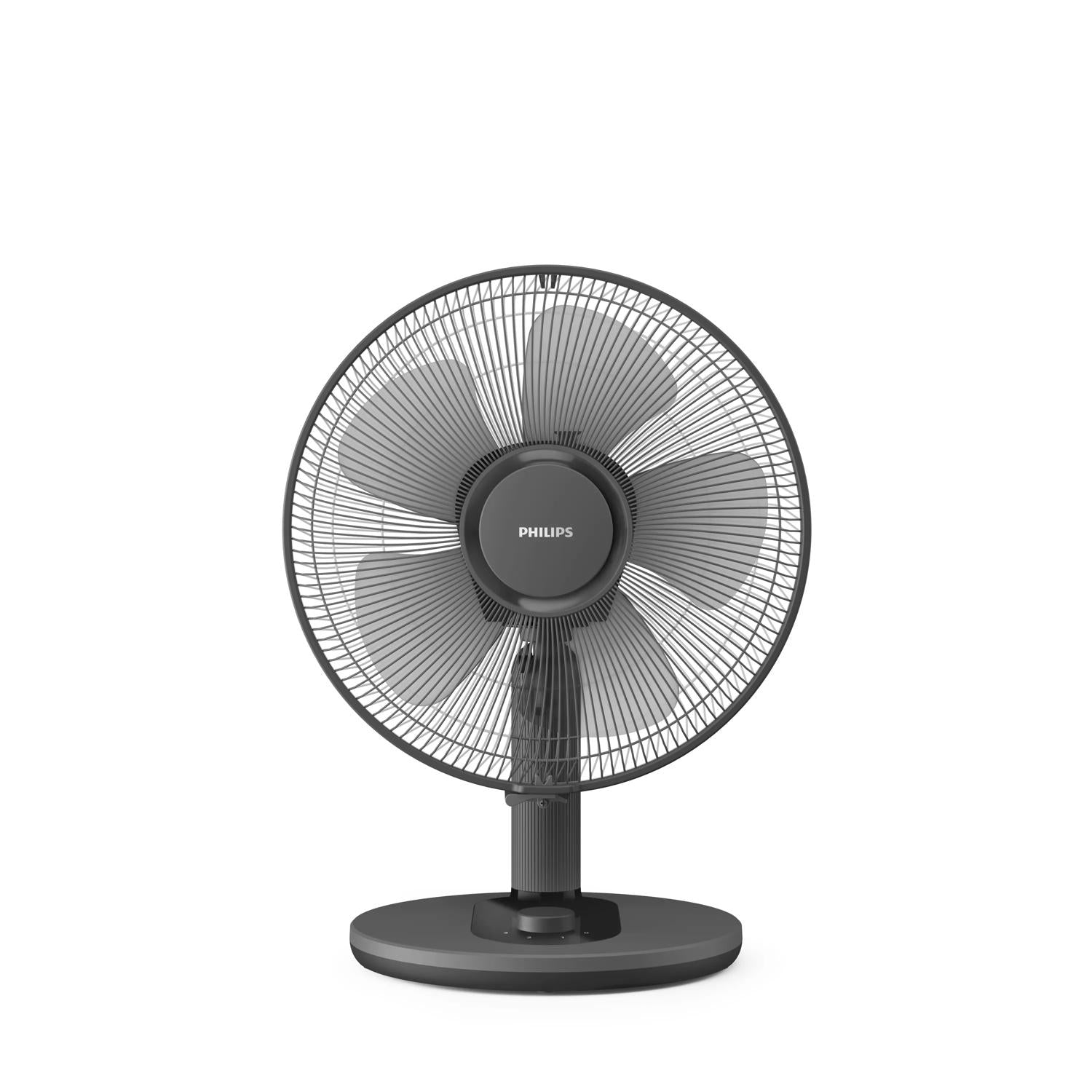 Philips Tischventilator CX1030/01 – 35 cm, 3 Stufen, oszillierend, 35 W, 45 dB(A), Schwarz