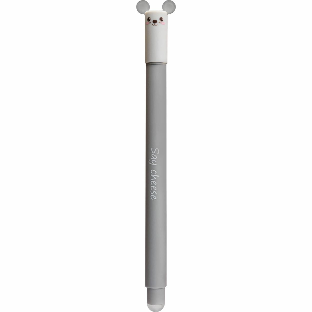 Eberhard Faber Animal Erase It Gelschreiber – Blau, 0,7 mm, radierbar, Kappe, nachfüllbar