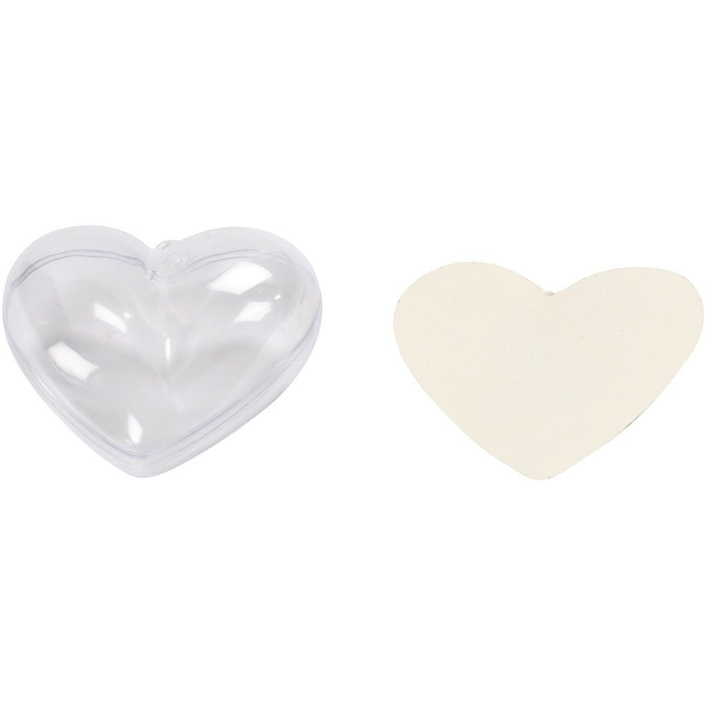 Creativ Company Aufhänger – 6,5 cm – Kunststoff, transparent – 10-teilig