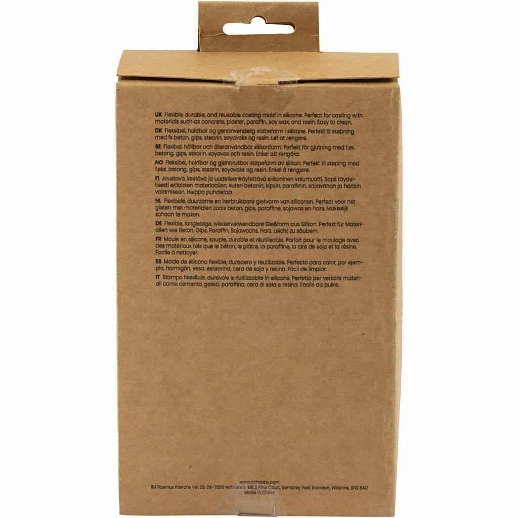 Creativ Company Giessform – Silikon – 112 × 112 × 10 mm – 4 Stück – Weiss
