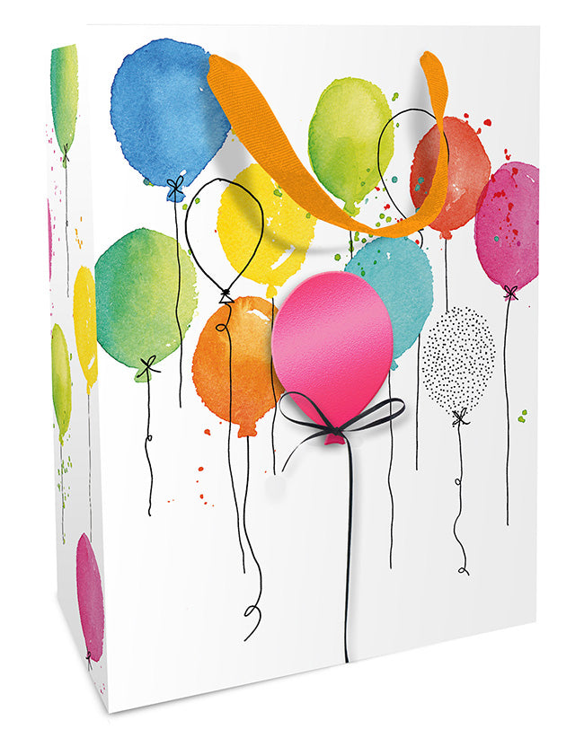 Braun + Company Tragetasche – Balloon Party – matt laminiert, Papier – 250 × 330 × 110 mm