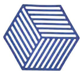 Zone Denmark Teekannen-Untersatz, Silikon, für Topf, 14 × 16 × 0,9 cm, Indigo