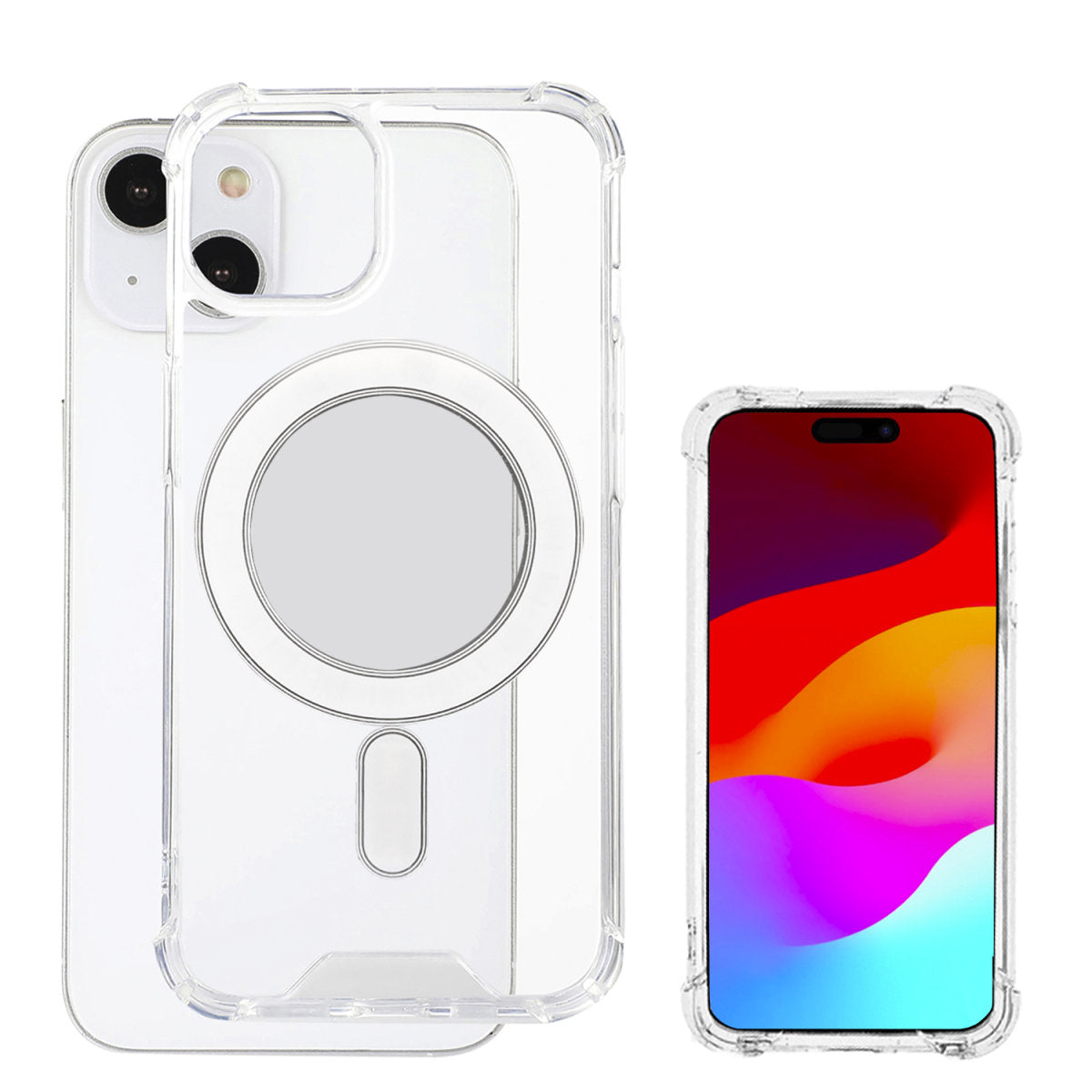 4smarts Ultimag Backcover – für Apple iPhone 15, MagSafe, TPU, Transparent