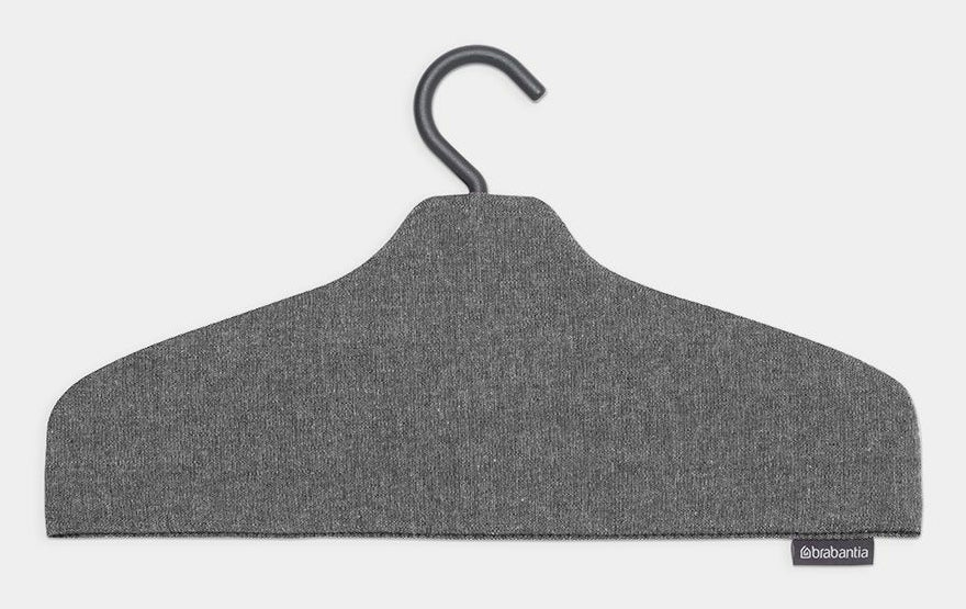 Brabantia Dampfkleiderbügel – Stoff – Schwarz – 415 × 225 × 15 mm