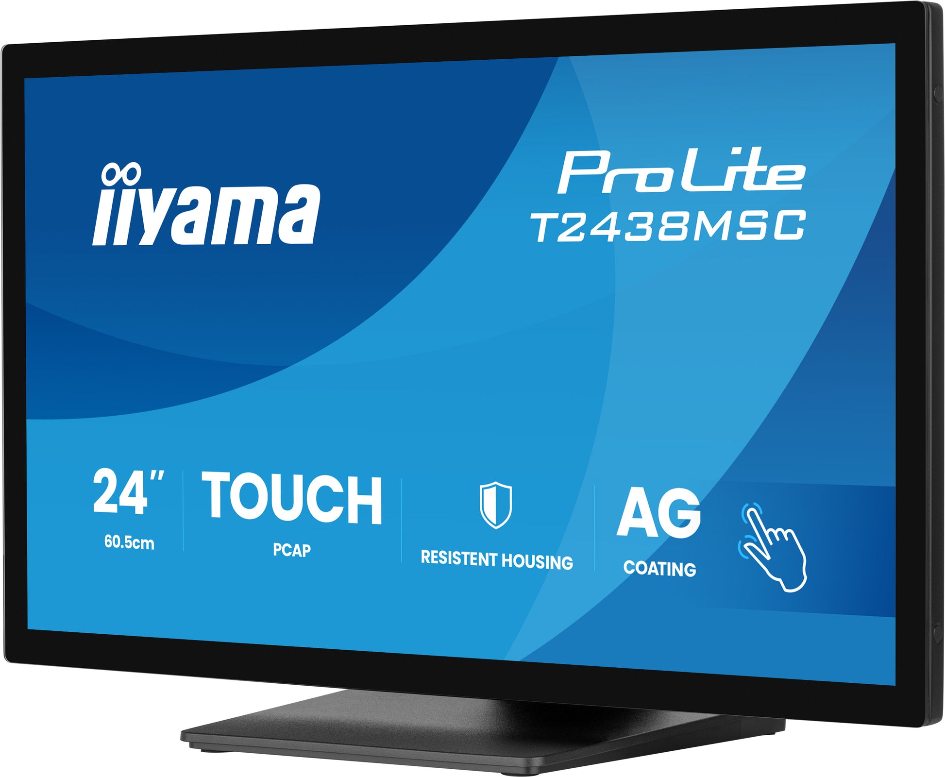 iiyama ProLite T2438MSC-B2 – 23,8" Touch, 1920 × 1080 (Full HD), IPS, 120 Hz