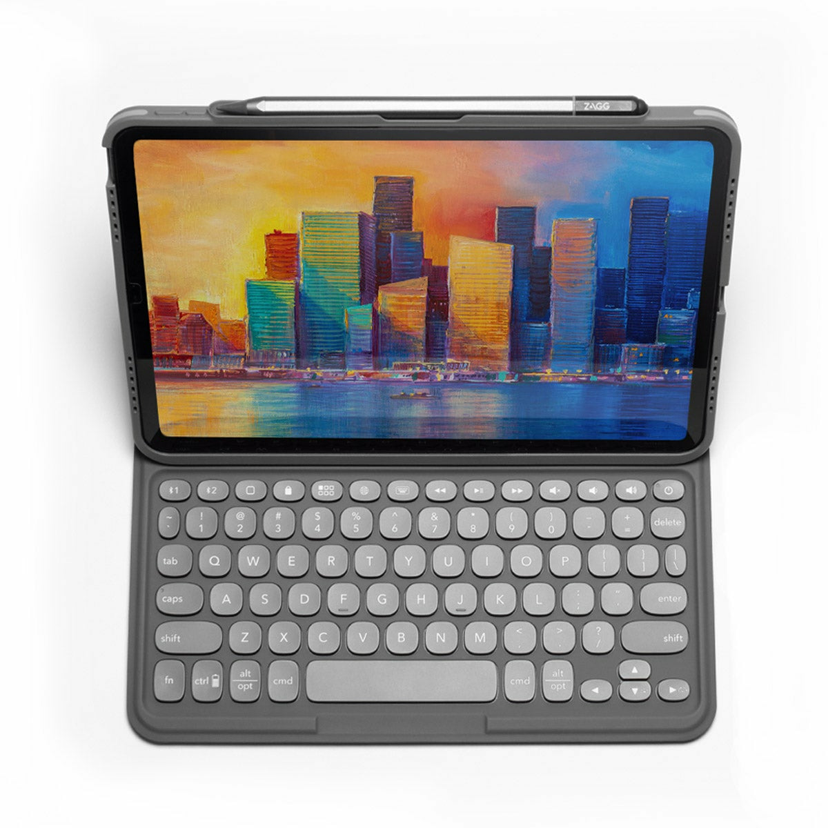 ZAGG Keys Pro – Tastatur, UK-Layout (EN), Dunkelgrau – für Apple iPad 11"