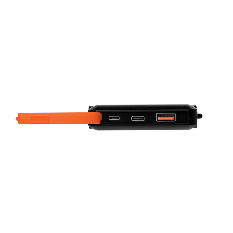 LogiLink Solar-Powerbank 10'000 mAh – 18 W PD, 1× USB-C, 1× USB-A, IP44, Schwarz