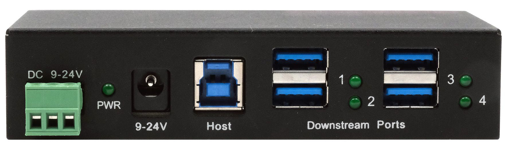 EXSYS EX-11244HMS USB-Hub – USB 3.2 Gen 1, 4× USB-A, für Windows/Mac/Linux
