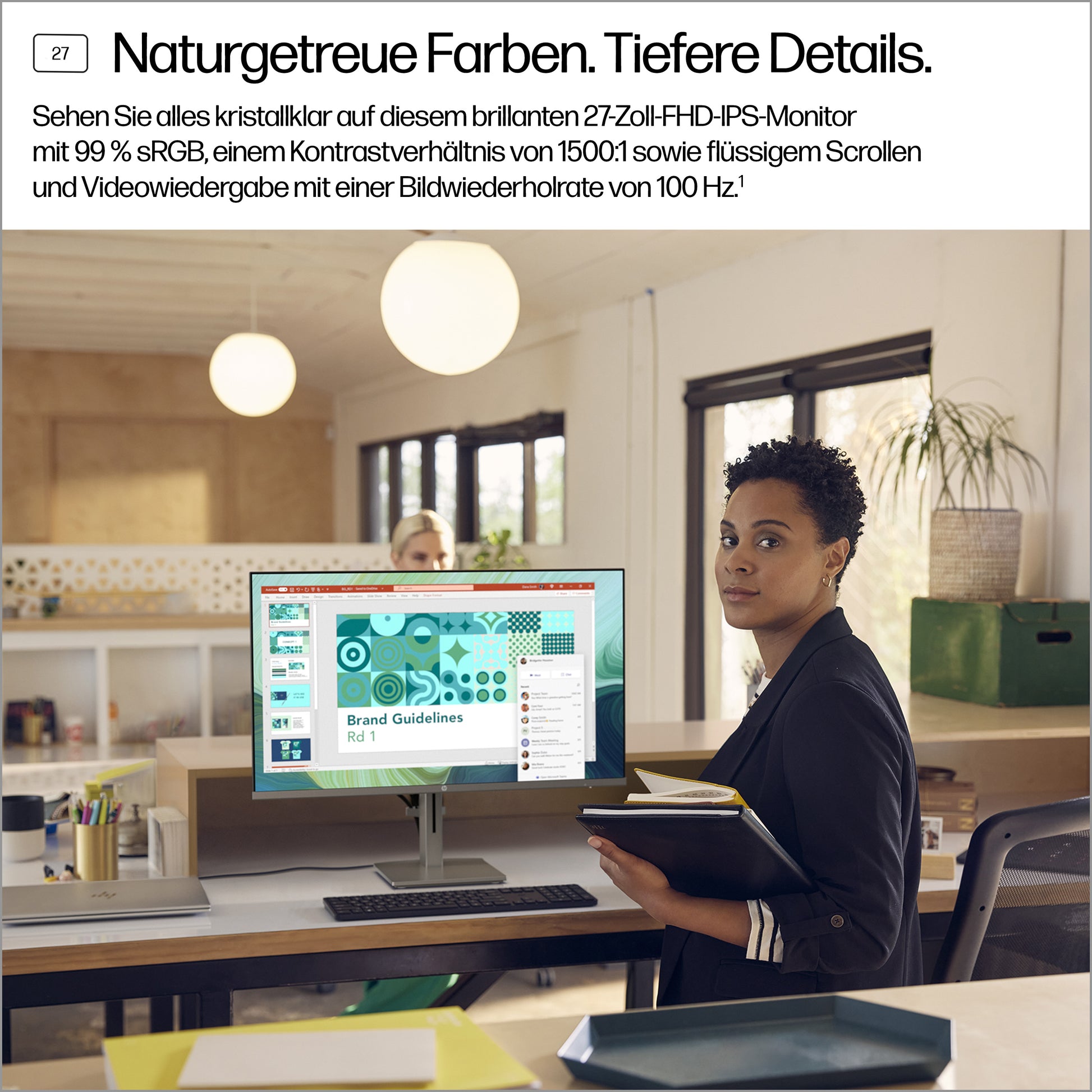 HP 527da – 27", 1920 × 1080 (Full HD), IPS, 100 Hz