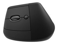 Logitech Lift Left Ergonomische Maus – vertikal, für Linkshänder, graphit/schwarz