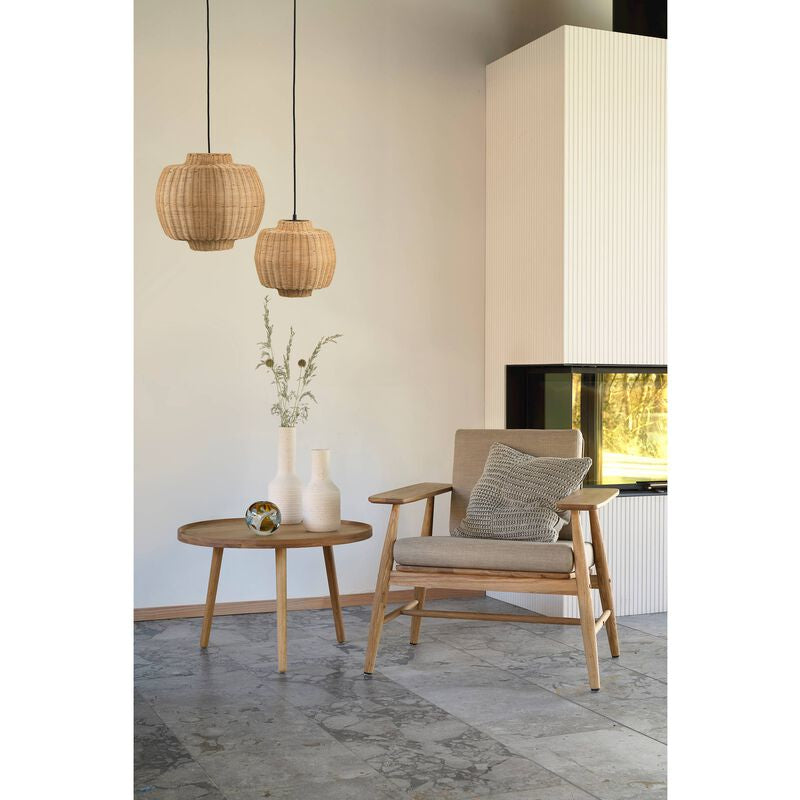 Villa Collection Pendelleuchte Vilna – E27, 40 W, Ø 40 cm, H 35 cm – Natur