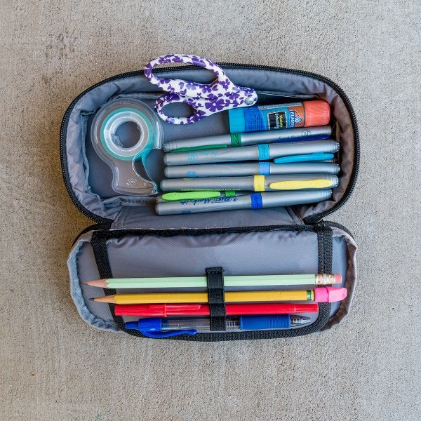 DAKINE School Case Carbon – Schlamperetui, karbon, Nylon, Polyester, 22 × 5 × 10 cm, 1 Stk.
