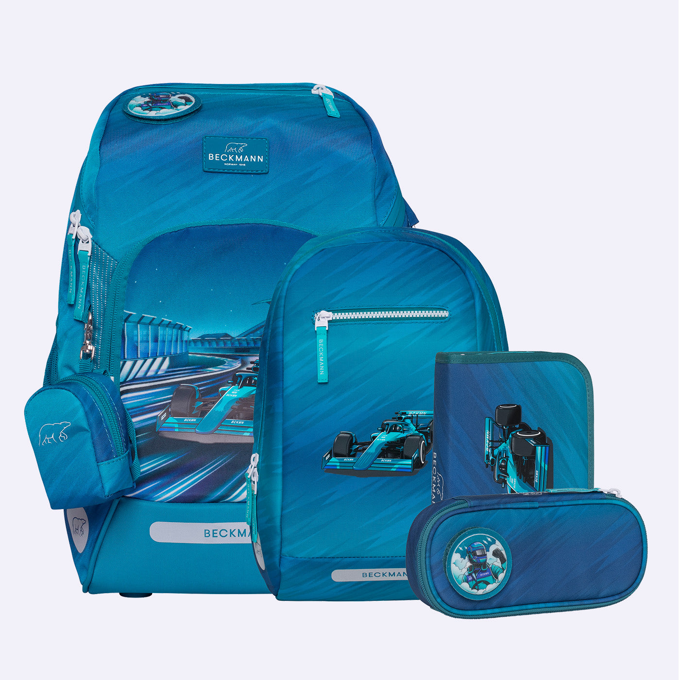 Beckmann Schulrucksack Active Air FLX – 6-teilig – Racing