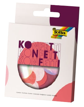Folia Konfetti, Pink Party, mehrfarbig, 15 g, recyclingfähig, FSC-zertifiziert