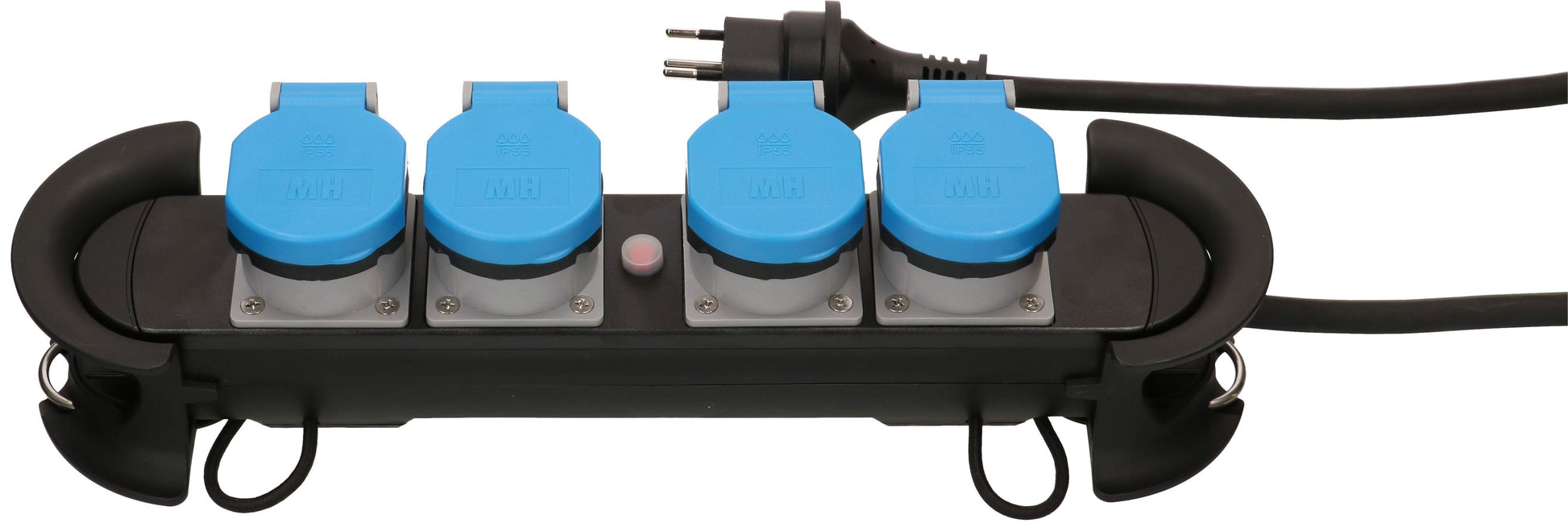 Max Hauri AG Max Hauri Construct Line SZ/BL – Steckdosenleiste, 4× T13, mit 4 Schaltern, 5 m, Stecker T13, IP55