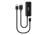 Lindy Adapter HDMI zu USB-C – 4K (3840 × 2160) @ 60 Hz, HDMI 2.0, 0,2 m, USB-Stromversorgung, Schwarz