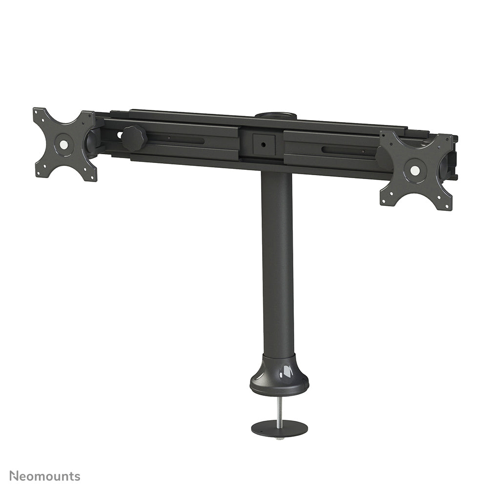 Neomounts FPMA D700DD – Tischhalterung, Dual, Tischdurchführung, bis 27", VESA 75 × 75 mm, 24 kg