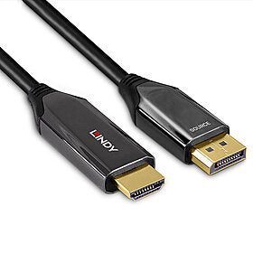 Lindy DisplayPort auf HDMI Adapter, DP 1.4, 8K@60 Hz, 3 m, aktiv