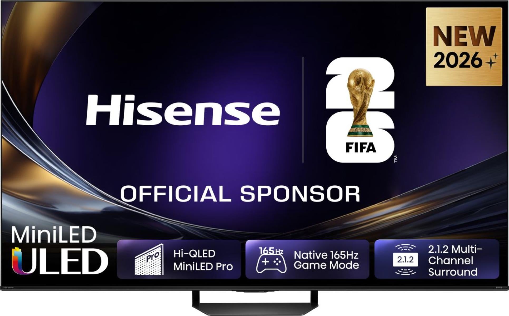 Hisense 55U7DS PRO – 55" TV – 4K UHD – Mini-LED (ULED) – VIDAA – 165 Hz – Dolby Vision
