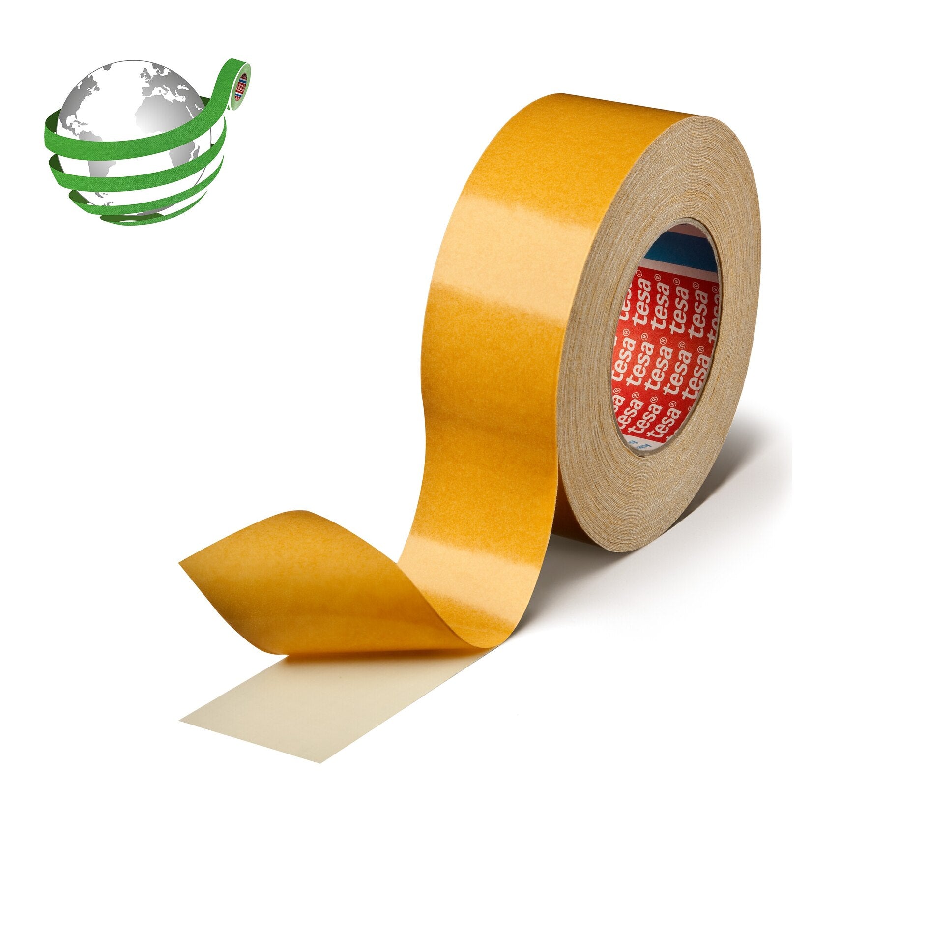 TESA 4964 Doppelseitiges Klebeband – 50 mm × 50 m, Weiss, Polyester, Permanent, 1 Stück