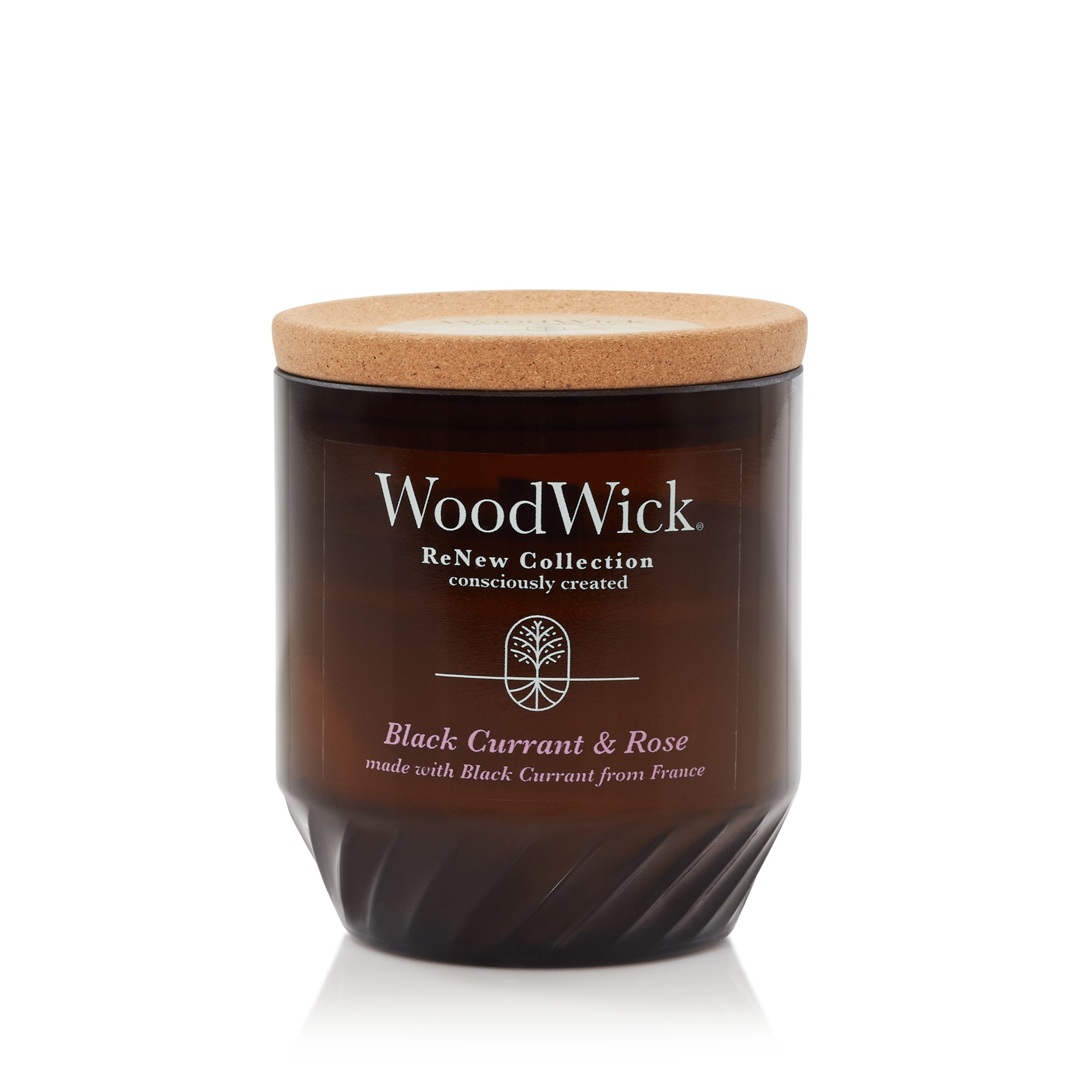 WoodWick Duftkerze – Schwarze Johannisbeere & Rose – Ø 8 × 9,6 cm