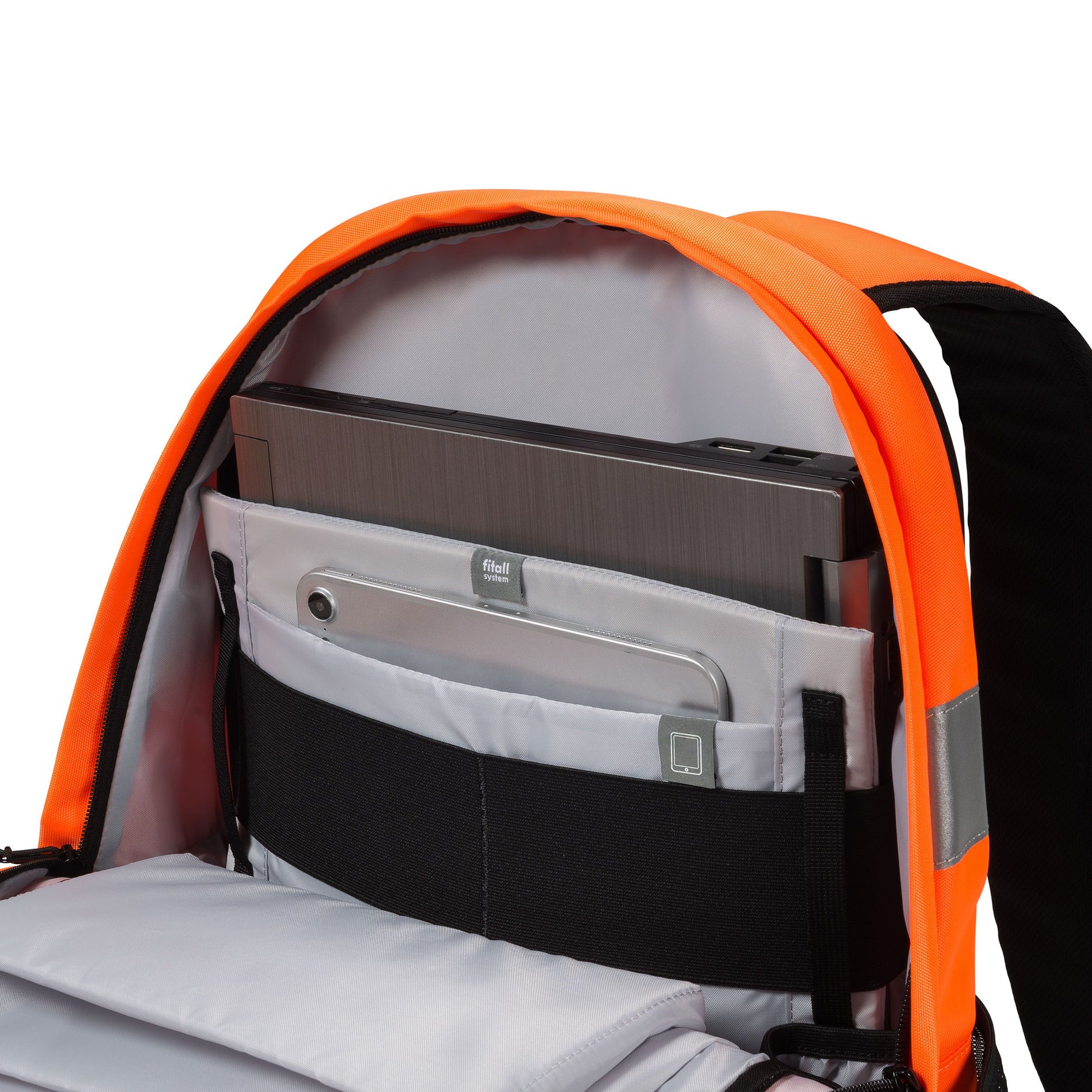 DICOTA Freizeit-Rucksack – 25 l, orange, Hi-Vis