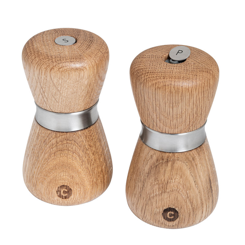 CrushGrind Salz-/Pfeffermühle 10 cm, Eiche/Edelstahl
