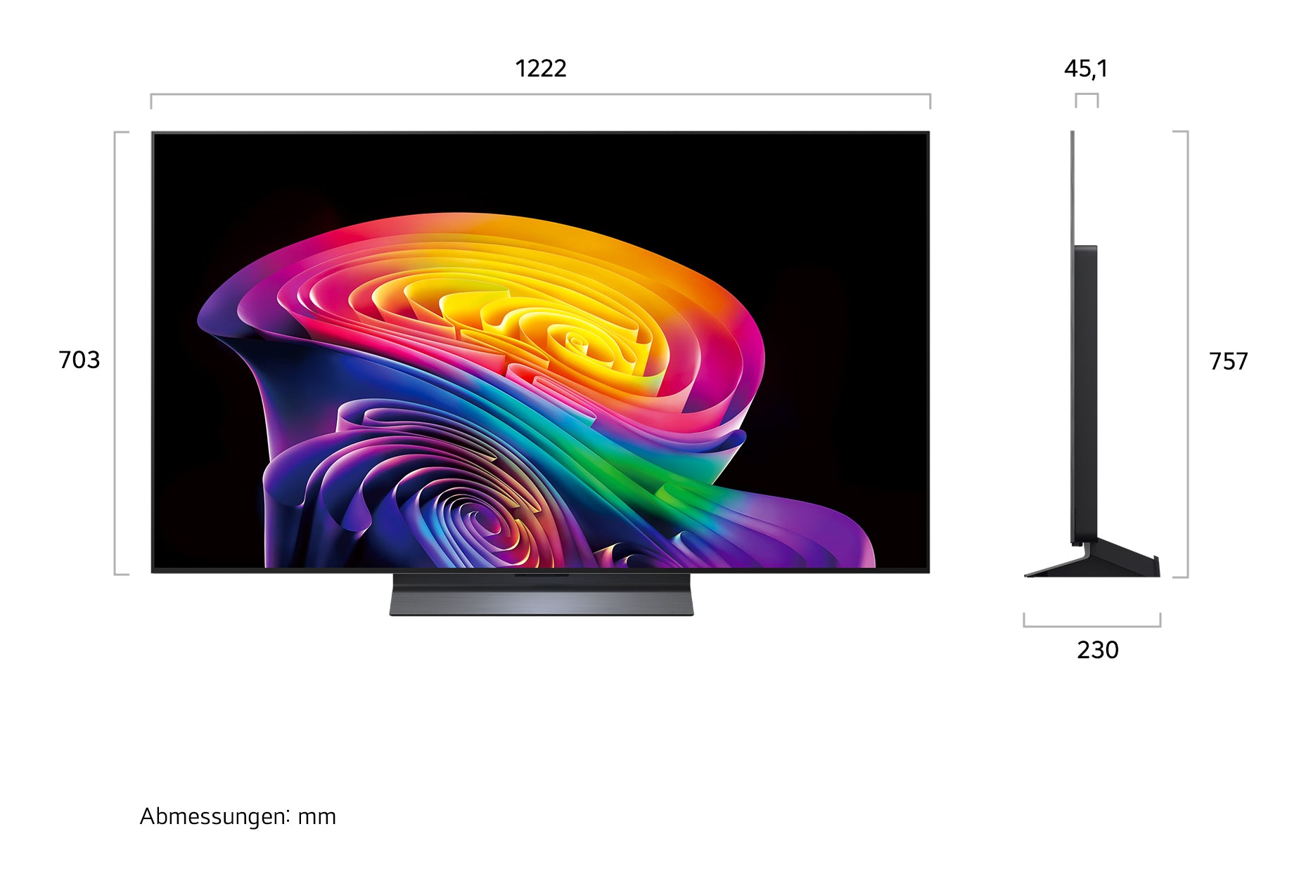 LG OLED55C67LA – 55" TV – 4K UHD – OLED – webOS 26 – 165 Hz – Dolby Vision