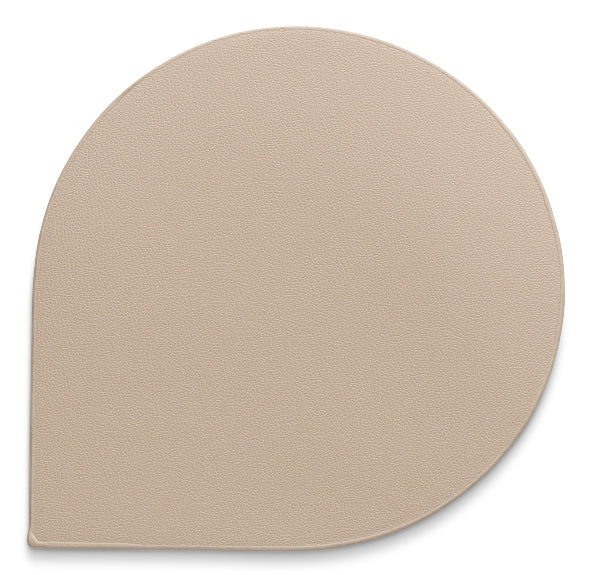 Kela Glasuntersetzer Edel – 10 × 10 × 0,2 cm, Kunstleder, Beige, für Glas