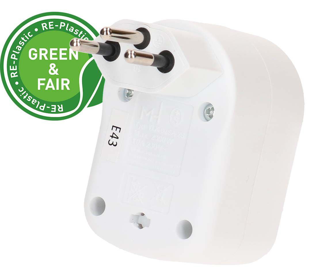 Max Hauri AG Max Hauri Basic Line Adapterkabel, T12 zu 2×T13, IP20 – weiss