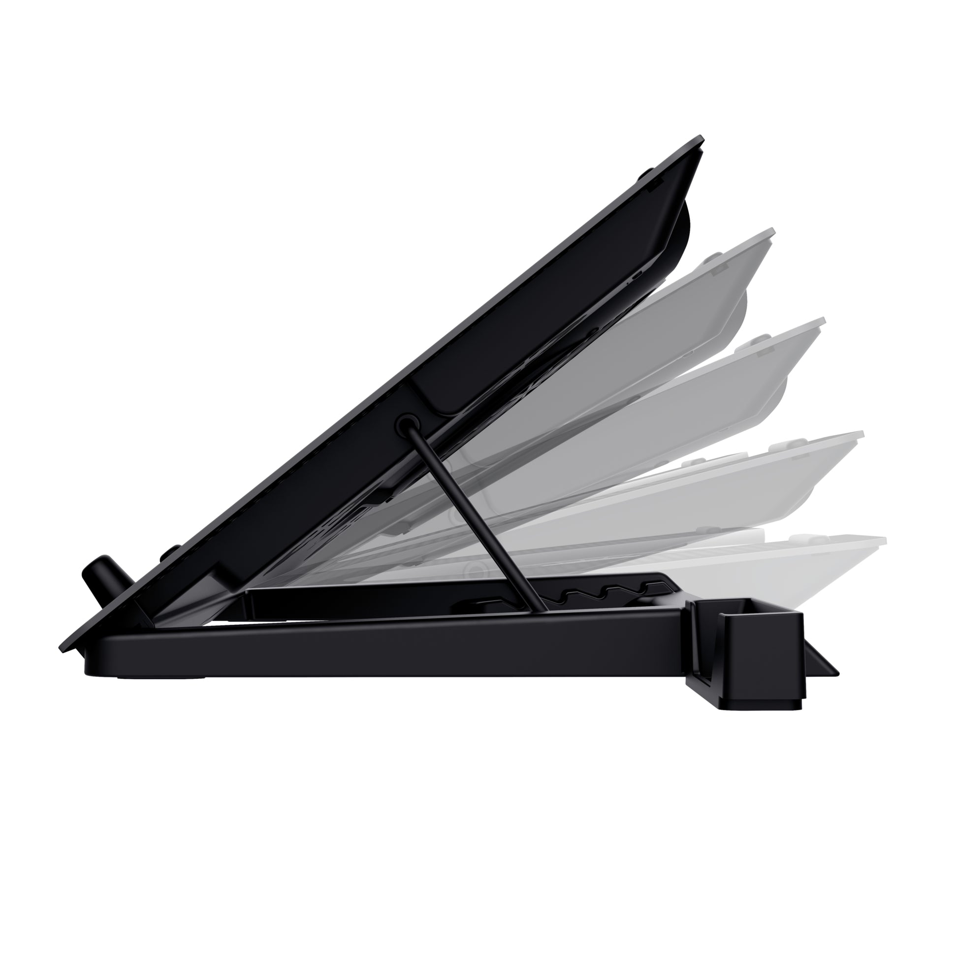 Trust Laptop-Ständer – für Notebooks bis 17,3", USB-Port, Aluminium, schwarz