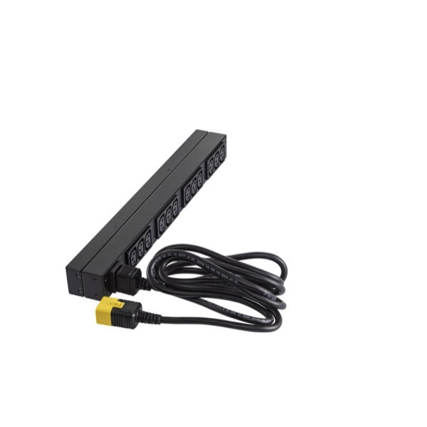APC Basic PDU Rack, Einphasig 3680 W – C13×12, Eingang IEC C20, 16 A 208/230 V, 2,5 m – schwarz
