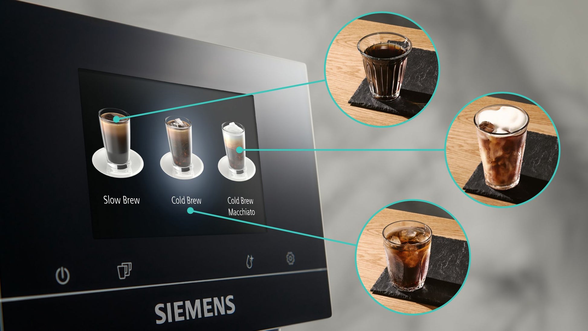 Siemens EQ700 TP715D01 Kaffeevollautomat – 19 bar, 2,4 l, 320 g, Keramik-Mahlwerk, Braun