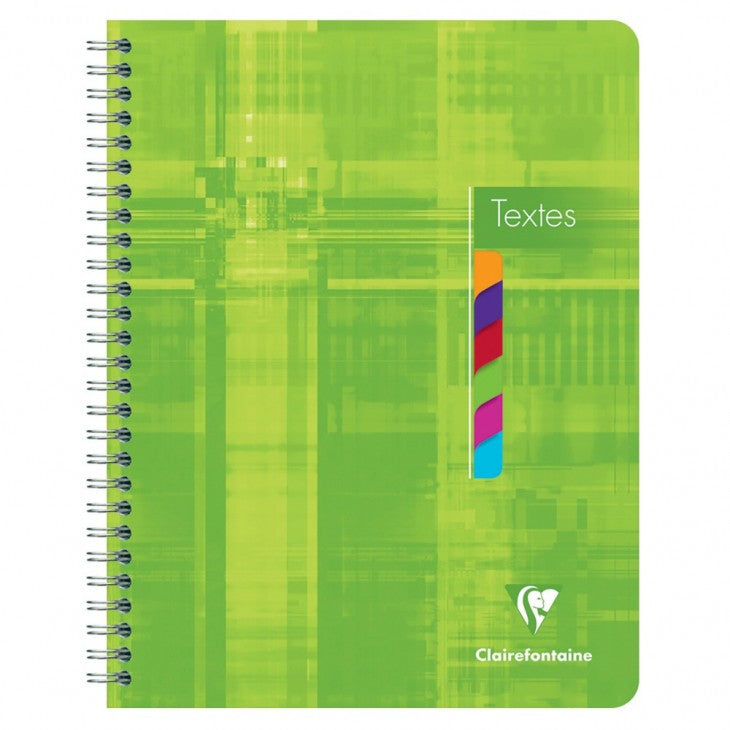 Clairefontaine Spiralheft, 175 × 220 mm, séyès 8 × 3 mm, Spiralbindung, Karton, 144 Seiten, 90 g/m² – sortiert